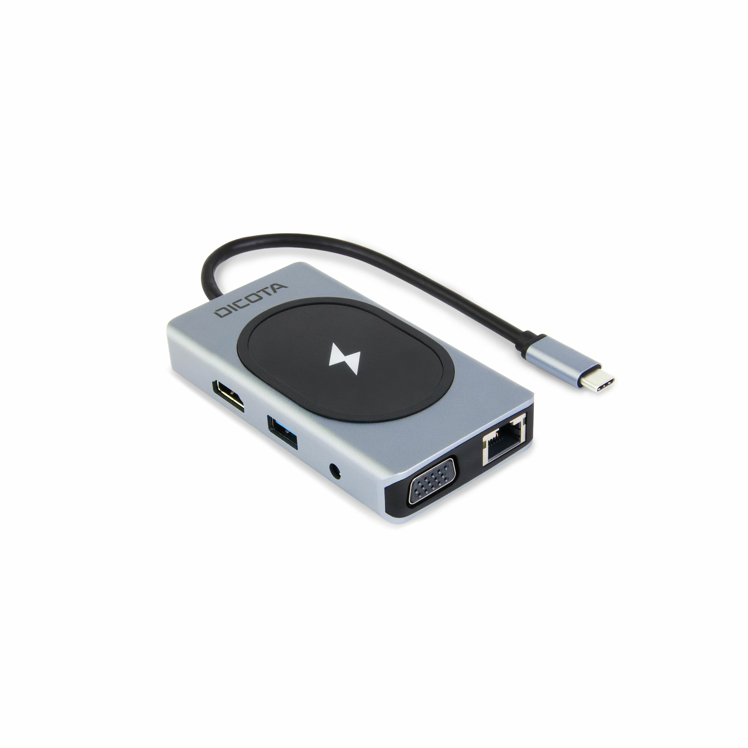 Dicota USB-C 10-in-1 Charging Hub 4K PD 100W silver - PC-/Server Netzteil, Ansicht 2