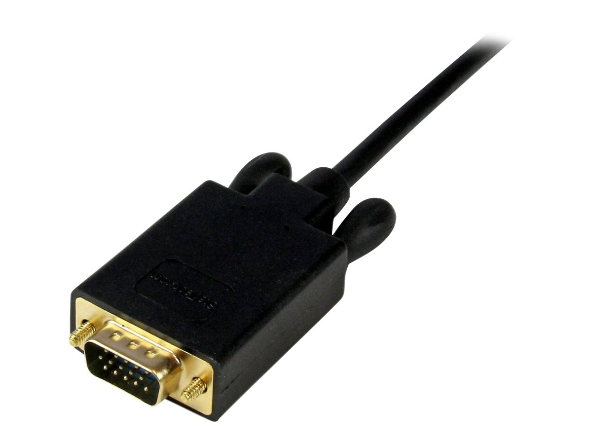 StarTech.com 1,8m Mini DisplayPort auf VGA Kabel - mDP auf VGA Adapter/ Konverter bis zu 1920x1200 - St/St - Schwarz - Adapterkabel - Mini DisplayPort (M)