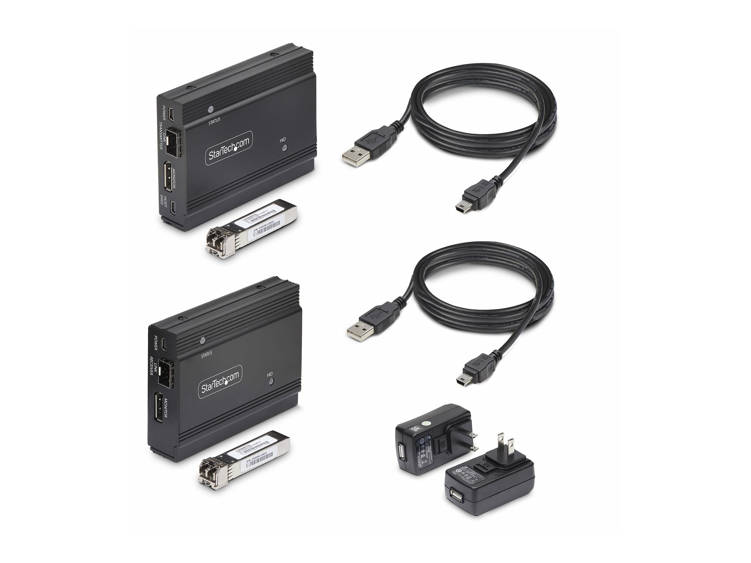 StarTech.com DisplayPort KVM Console Extender Over Fiber Optic 4K 60Hz