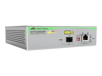 Allied Telesis AT PC2000SP - Medienkonverter - 1GbE - 10Base-T 100Base-TX 1000Base-T 1000Base-X 100Base-X - SFP (mini-GBIC)