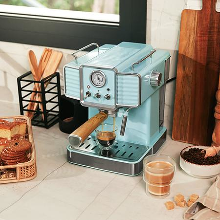 Cecotec Power Espresso 20 Tradizionale hellblau, Ansicht 4