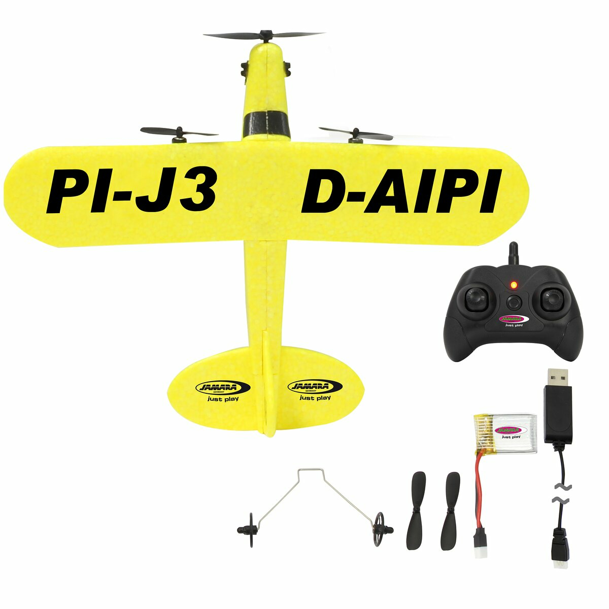 JAMARA J3-CUB Flugzeug Gyro 2CH 2.4GHz, Ansicht 3