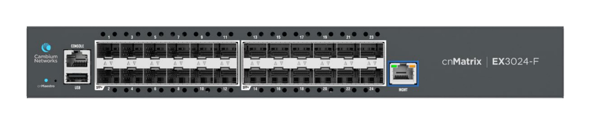 Cambium Networks cnMatrix EX3024F Fiber Aggregation Switch - Switch - Glasfaser (LWL), Ansicht 2