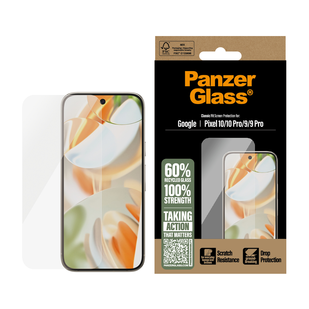PanzerGlass Displayschutzglas Google Pixel 10 10 Pro 9, Ansicht 3