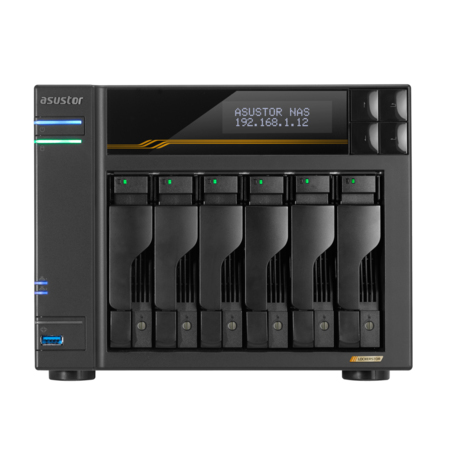 Asustor Lockerstor 6 Gen3 AS6806T 6-Bay - Storage Server - NAS, Ansicht 2