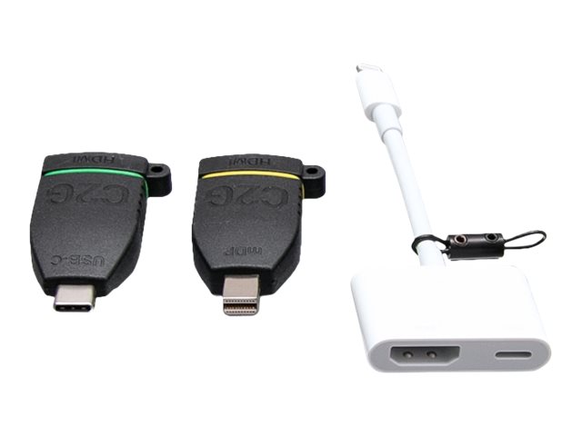 C2G Universal 4K HDMI Adapter Ring with Color Coded Mini DisplayPort USB-C and Lightning