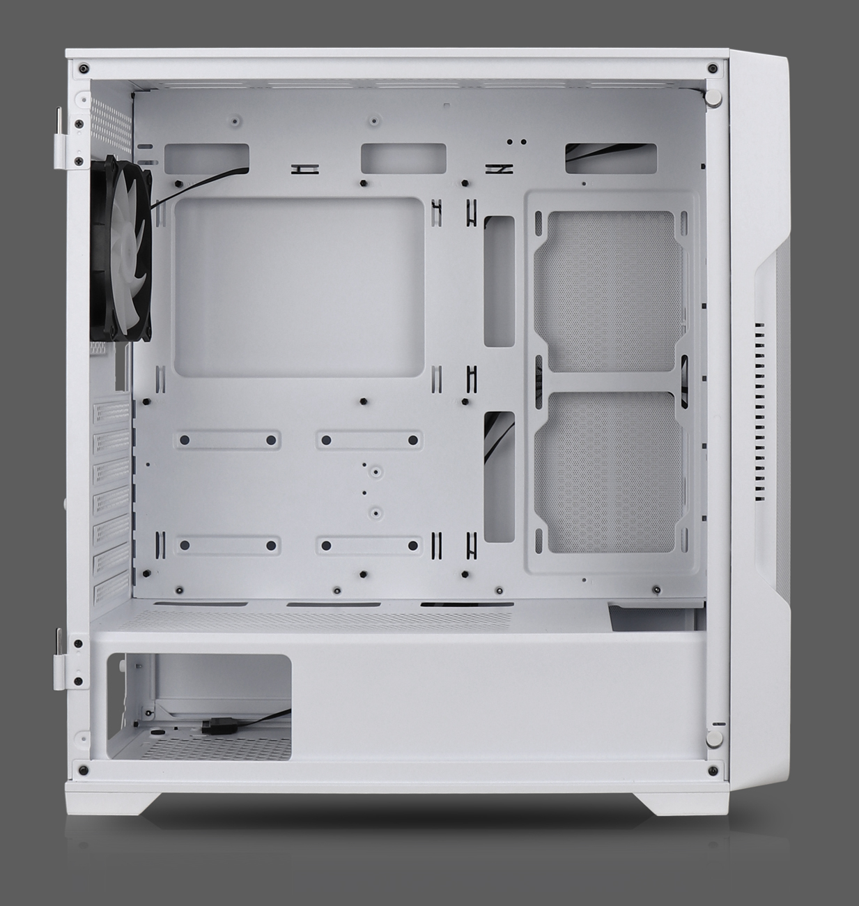 Nanoxia Geh Midi DS-9 ARGB Airflow white - USB-C - TG-Mesh - Midi/Minitower - ATX, Ansicht 3