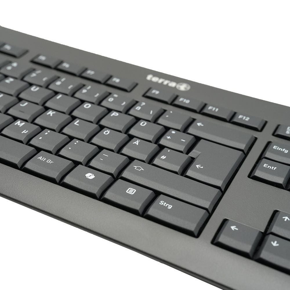 TERRA Keyboard 1500 Corded USB black Copilot 105 Tasten kabelgebunden - Tastatur - Keypad - TL: Deutsch, QWERTZ, Ansicht 3