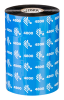 Zebra 4800 Resin - 12er-Pack - Schwarz - 156 mm x 450 m