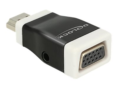 Delock Video-  Audio-Adapter - HDMI männlich zu HD-15 (VGA)