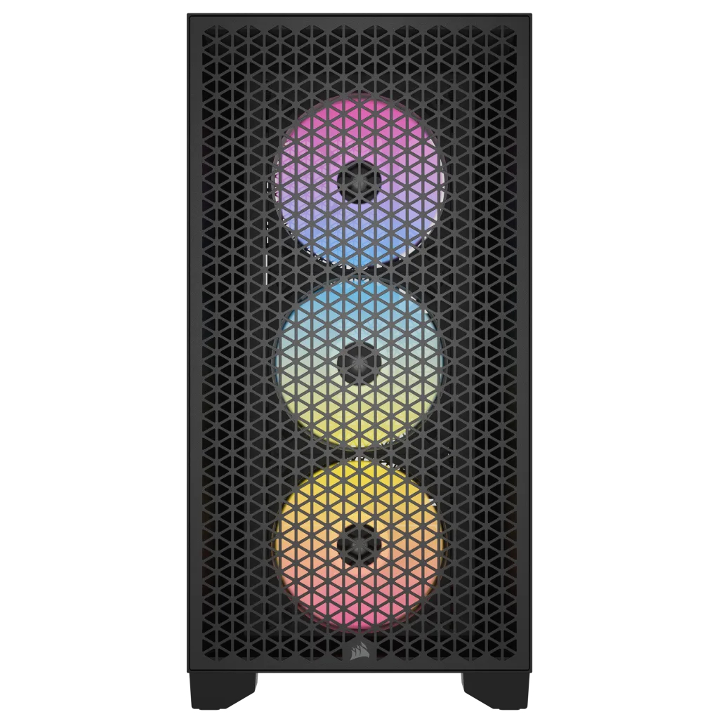 Corsair 3000D RGB Tempered Glass Mid-Tower Black, Ansicht 2