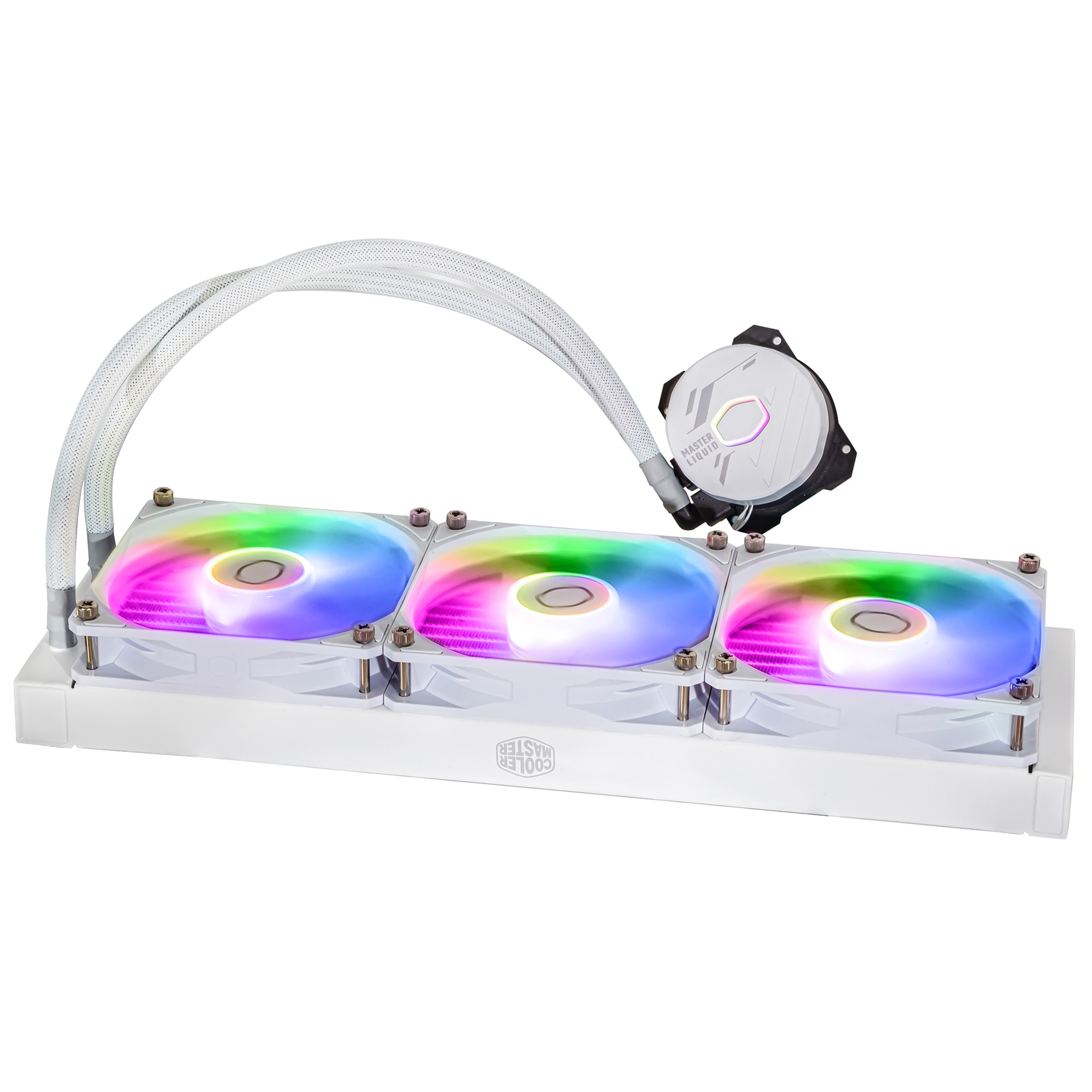 Cooler Master MasterLiquid 360L Core ARGB - White Edition - Prozessor-Flüssigkeitskühlsystem - Kühlergröße: 360 mm, Ansicht 3