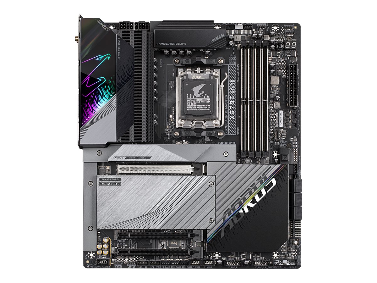 Gigabyte X670E AORUS MASTER - 1.0 - Motherboard - E-ATX - Socket AM5 - AMD X670 Chipsatz - USB 3.2 Gen 1, USB 3.2 Gen 2,