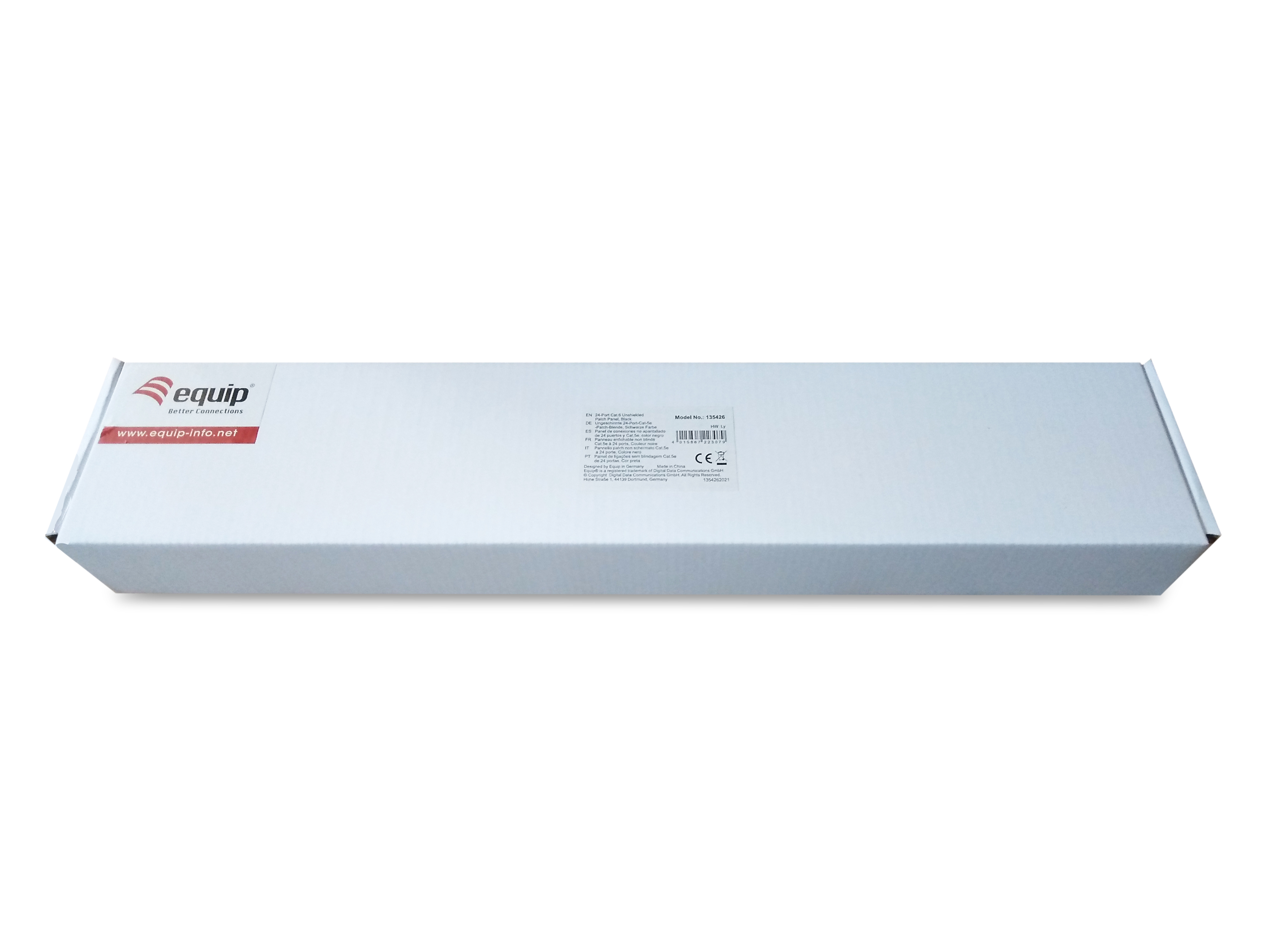 Equip Pro - Patch Panel - CAT 6 - RJ-45 X 24 - Schwarz - 1U - 48.3 cm (19), Ansicht 3