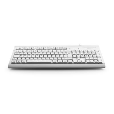 MEDIARANGE MROS116 - Volle Größe (100%) - Kabelgebunden - USB - Weiß - TL: Deutsch, QWERTZ, Ansicht 2