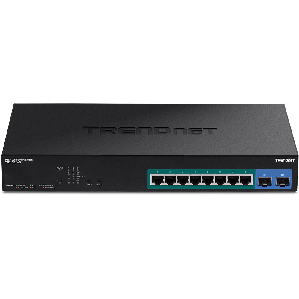 TRENDnet TPE-1021WS - Switch - Smart - 8 x 10/100/1000 (PoE+), Ansicht 4