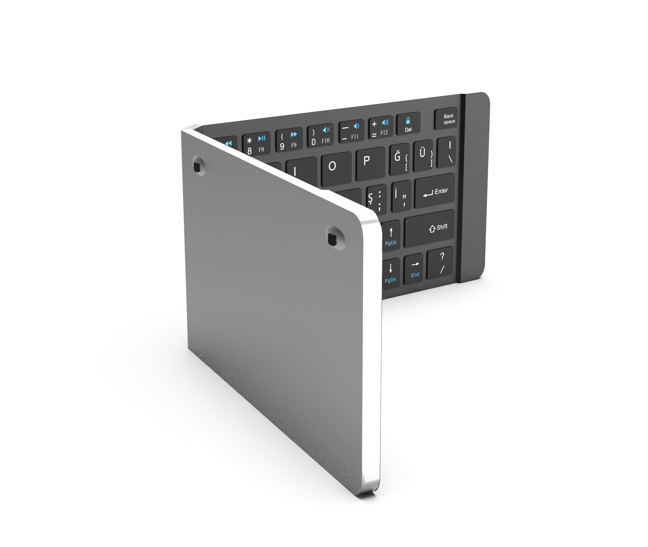 Cian Technology GmbH Inca IBK-579BT - Kabellos - Bluetooth - Metallisch - Silber - TL: Deutsch, QWERTZ, Ansicht 4