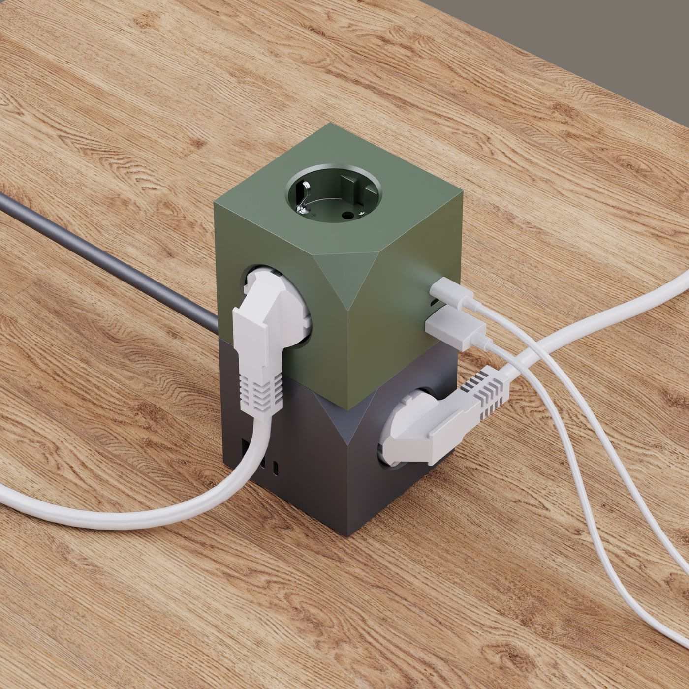 MicroConnect Power Cube 3 Schuko outlets with Magnetic function 2 - Zubehör Stromversorgung, Ansicht 4