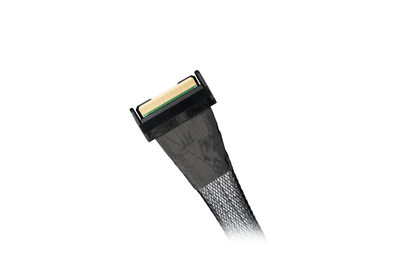Icy Dock Kabel MCIO 8i-> 2x 4 SSF-TA-1016 schwarz - Kabel, Ansicht 2