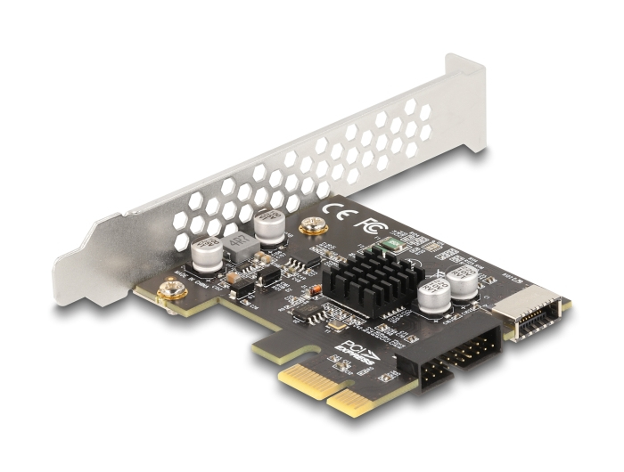 Delock PCI Express x1 Karte zu 1 x intern USB 5 Gbps Typ-E Key A und 1 19 Pin - PCI-Express, Ansicht 2