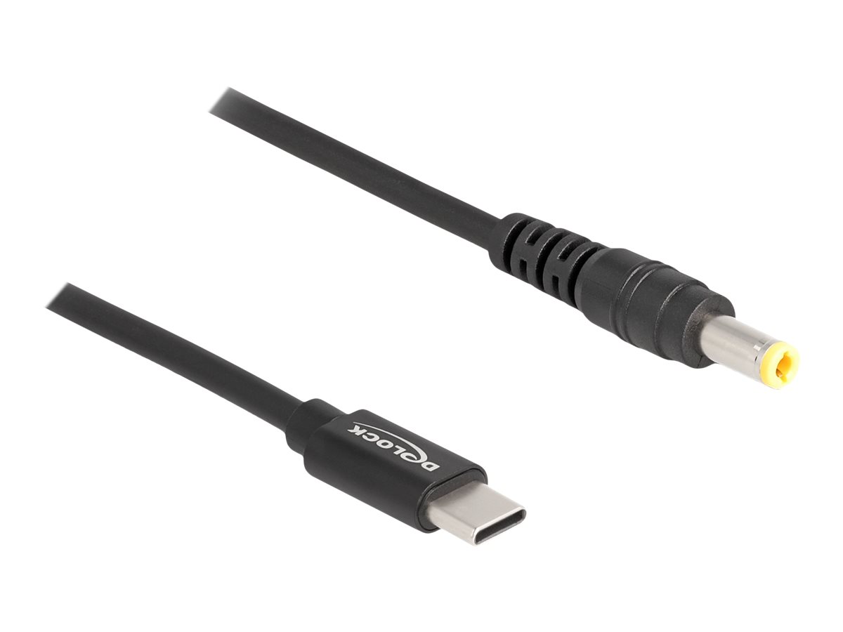 Delock Stromkabel - 24 pin USB-C (M) zu Gleichstromstecker 55 x 25 mm (M)