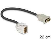 Delock Keystone Module HDMI female > HDMI female 250° with cable