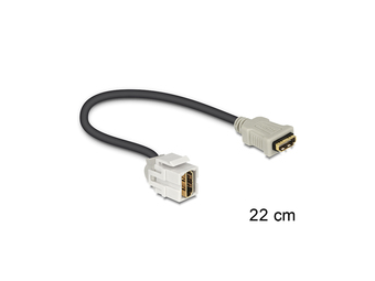 Delock Keystone Module HDMI female > HDMI female 250° with cable