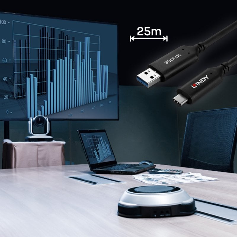 Lindy USB 3.2 Gen 1 Typ A an C Hybridkabel - Kabel - Digital/Daten, Ansicht 2