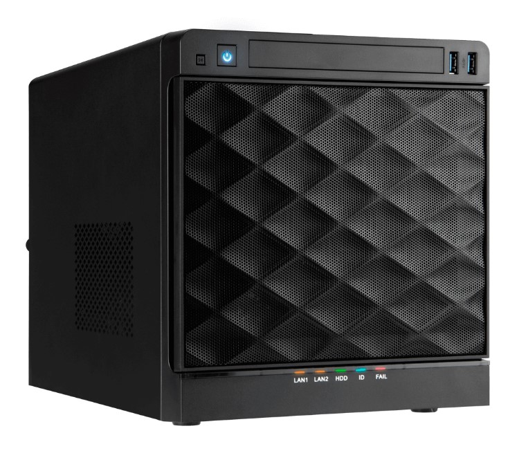 IN WIN Development Gehäuse Mini Server Tower 4-Bay IW-MS04 - Midi/Minitower - Mini-ITX