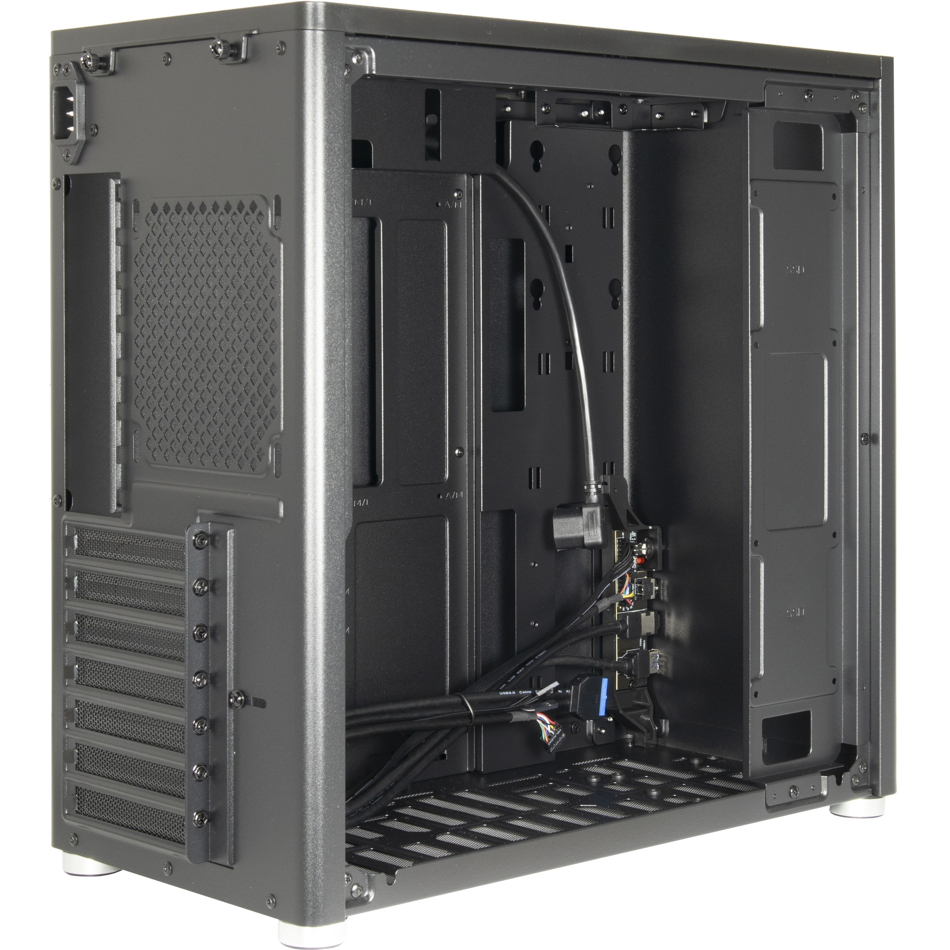 Inter-Tech X2 Duplex Pro - Midi-Tower - ATX - keine Spannungsversorgung, Ansicht 3