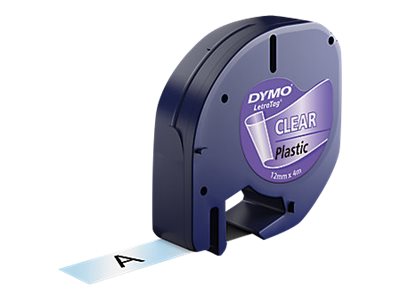 Dymo LetraTAG - Kunststoff - durchsichtig - Rolle (1,2 cm x 4 m), Ansicht 2