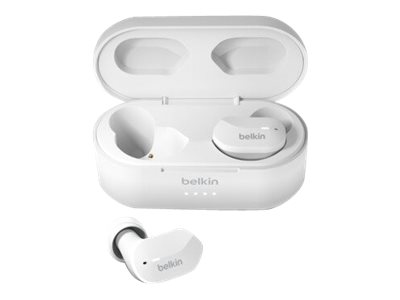 Belkin SoundForm - True Wireless-Kopfhörer mit Mikrofon - im Ohr - Bluetooth - weiß