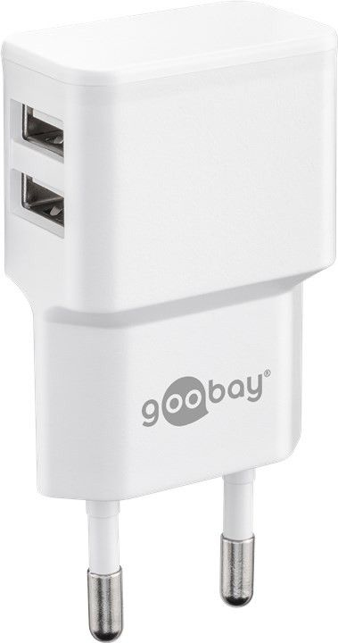 Goobay Dual USB charger - Netzteil - 12 Watt - 2.4 A - 2 Ausgabeanschlussstellen (USB), Ansicht 4
