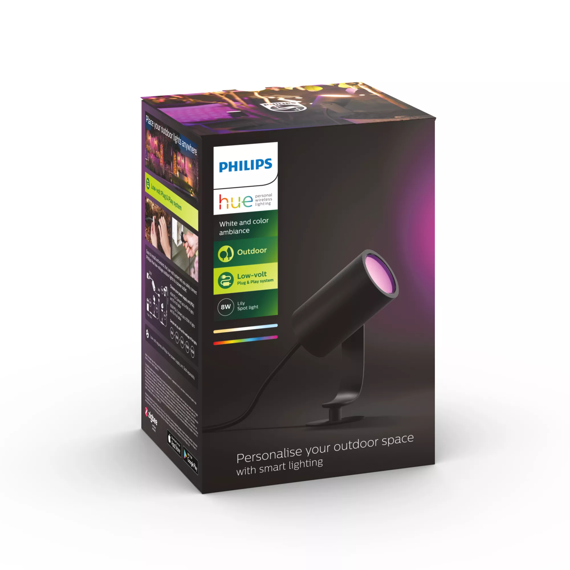 Philips Hue White and Color Ambiance Lily - Rampenlicht - LED - 8 W (Entsprechung 49 W), Ansicht 2