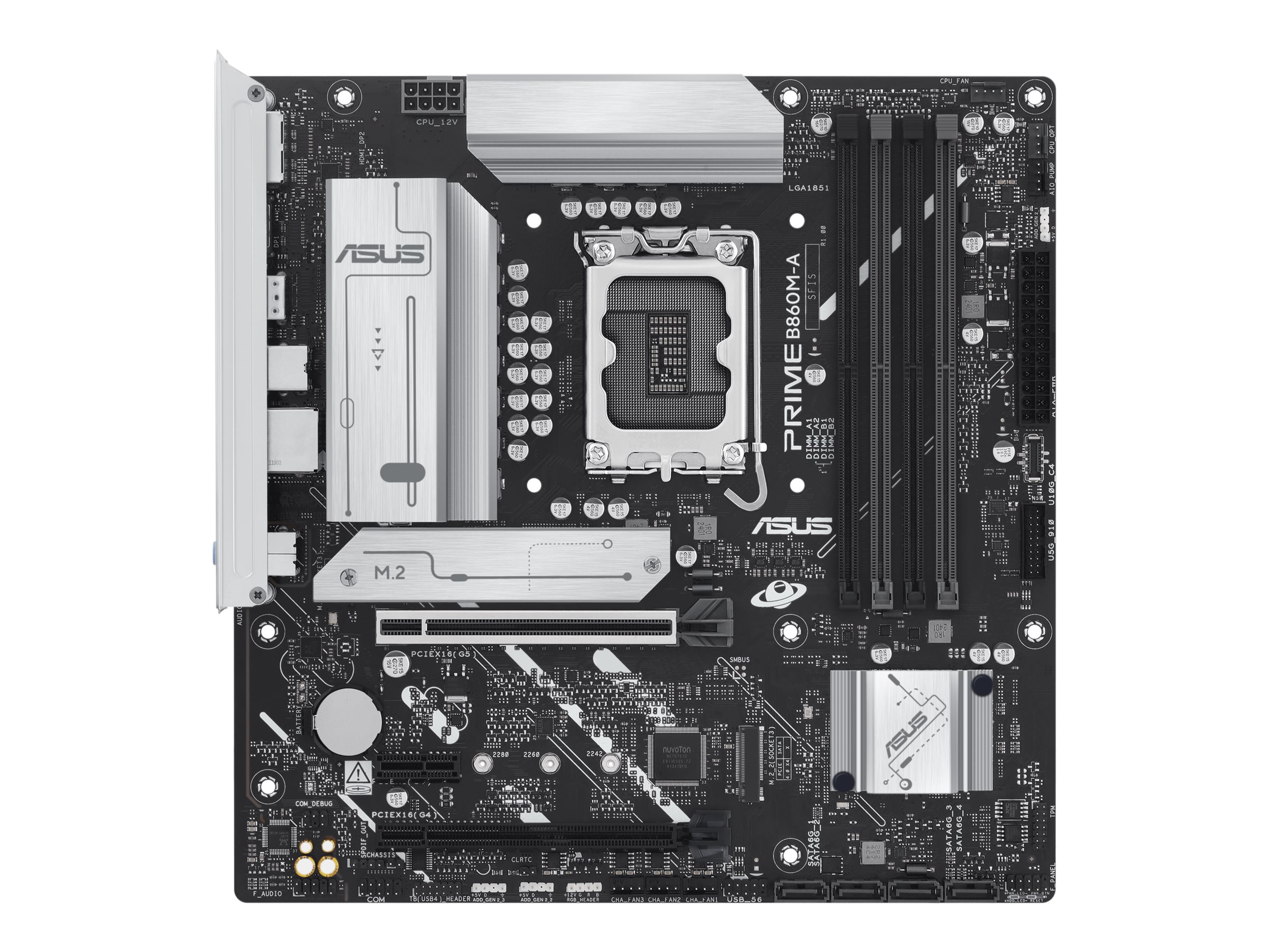 ASUS PRIME B860M-A-CSM - Motherboard - micro ATX - LGA1851 Sockel - B860 Chipsatz - USB-C 3.2 Gen 2x2, USB 3.2 Gen 2, USB 3.2 Gen 1, USB-C 3.2 Gen 1 - Onboard-Grafik (CPU erforderlich)