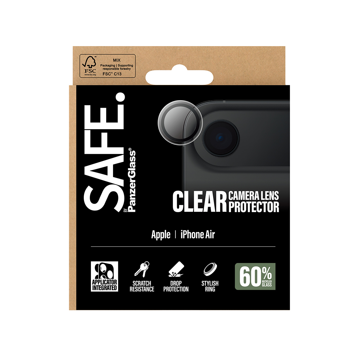 PanzerGlass SAFE. Camera Lens Protector transparent iPhone 17 Air, Ansicht 4