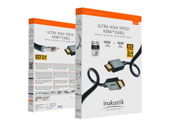 in-akustik 00324610 - 1 m - HDMI Typ A (Standard) - HDMI Typ A (Standard) - 48 Gbit/s - Schwarz, Ansicht 4