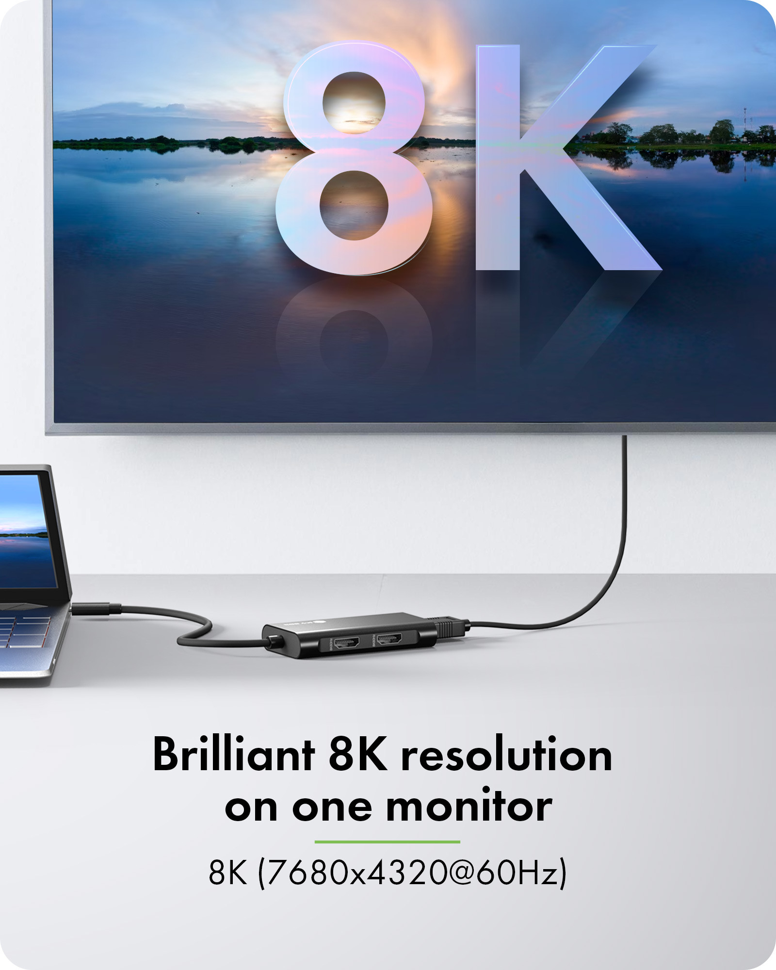 ICY BOX Adapter USB Type-C 3x HDMI-Videoausgänge - Adapter - Digital/Daten, Ansicht 3