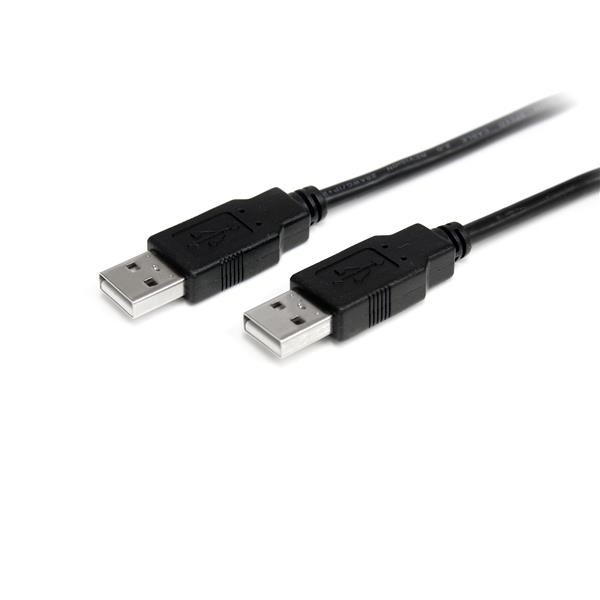 StarTech.com 1m USB 2.0 A auf A Kabel - Stecker/Stecker - Schwarz, 2 m, USB A, USB A, USB 2.0, Männlich/Männlich, Schwarz