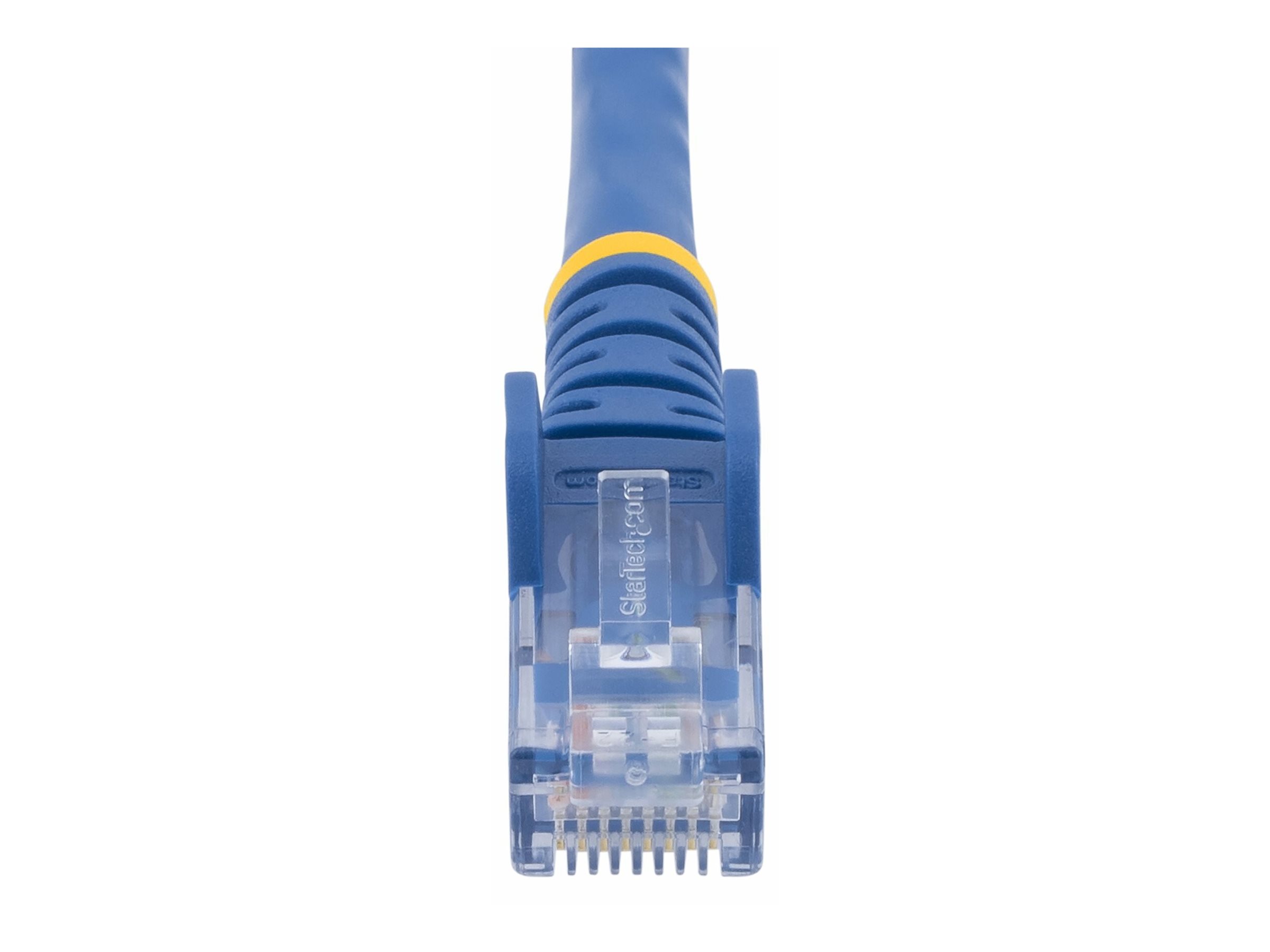 StarTech.com 7.5m CAT6 Ethernet Cable, 10 Gigabit Snagless RJ45 650MHz 100W PoE Patch Cord, CAT 6 10GbE UTP Network Cable w/Strain Relief, Blue, Wiring is UL Certified/TIA - Category 6 - 24AWG (N6PATC750CMBL)