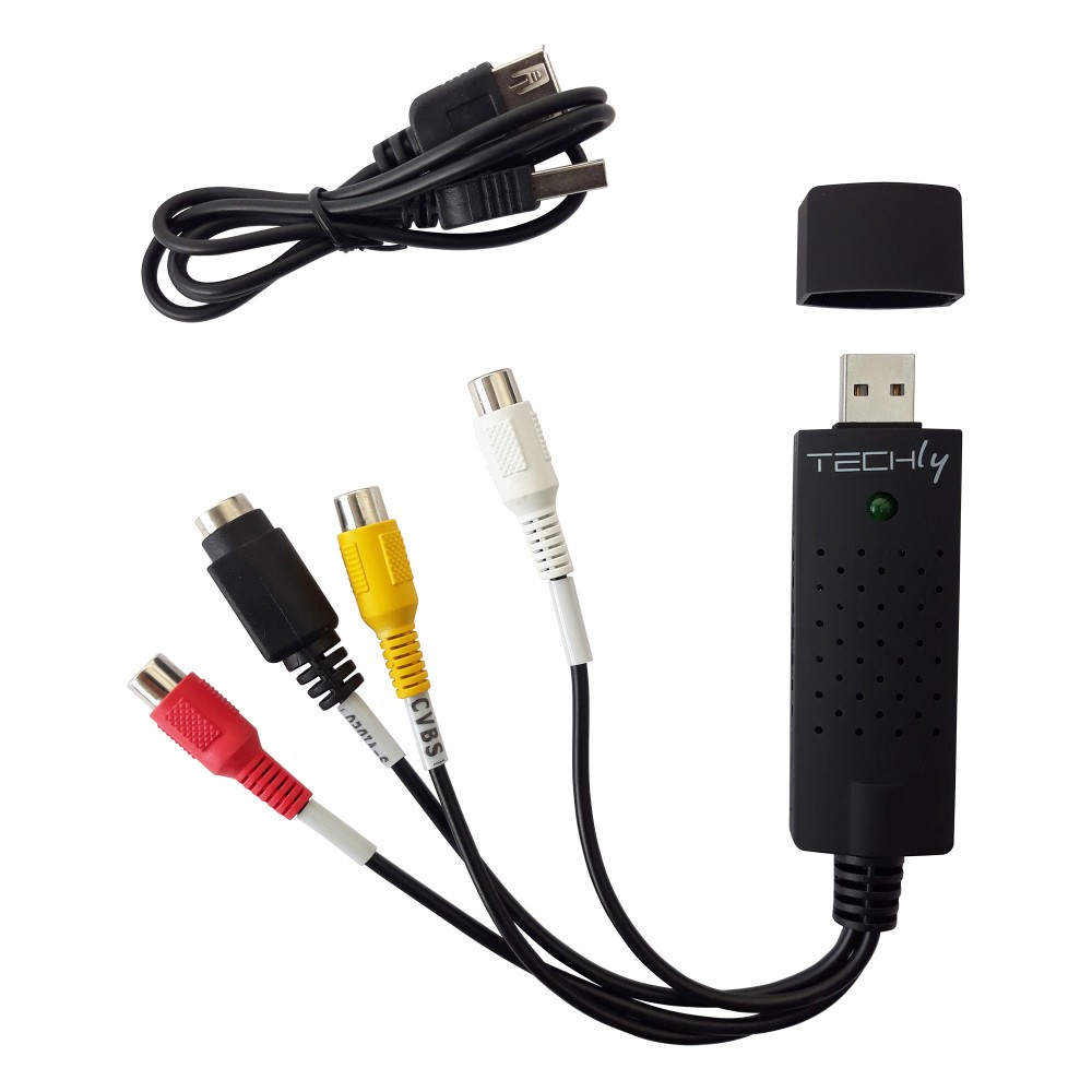 IC Intracom Techly I-USB-VIDEO-700TY - Schwarz - Windows 10 - Windows 2000 - Windows 7 - Windows 8 - Windows Vista, Ansicht 2