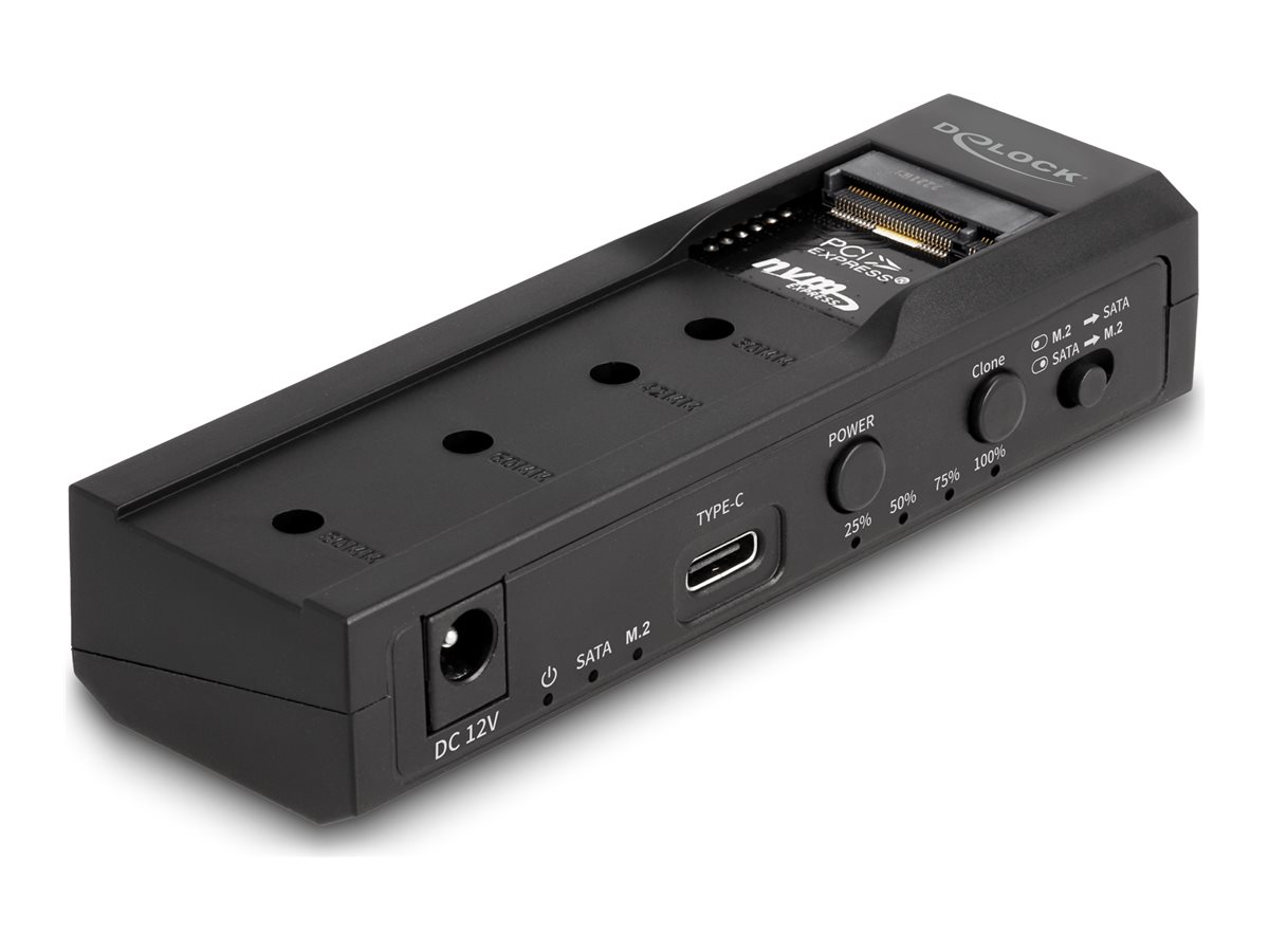 Delock Speicher-Controller - Klonfunktion - 2.5", 3.5", M.2 (6.4 cm, 8.9 cm)