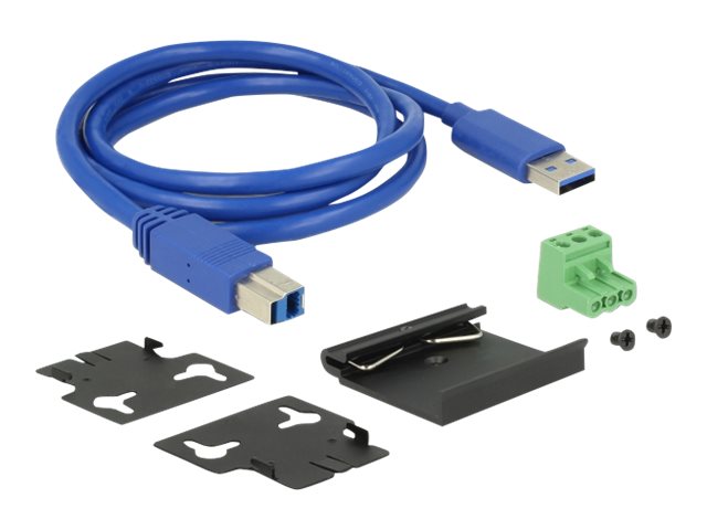 Delock External Industry Hub 4 x USB 3.0 Type-A with 15 kV ESD protection, Ansicht 3