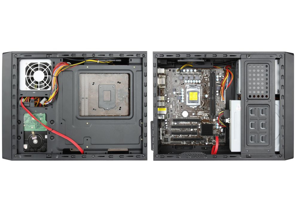 Chieftec UNI Series UE-02B - Tower - micro ATX 250 Watt, Ansicht 4