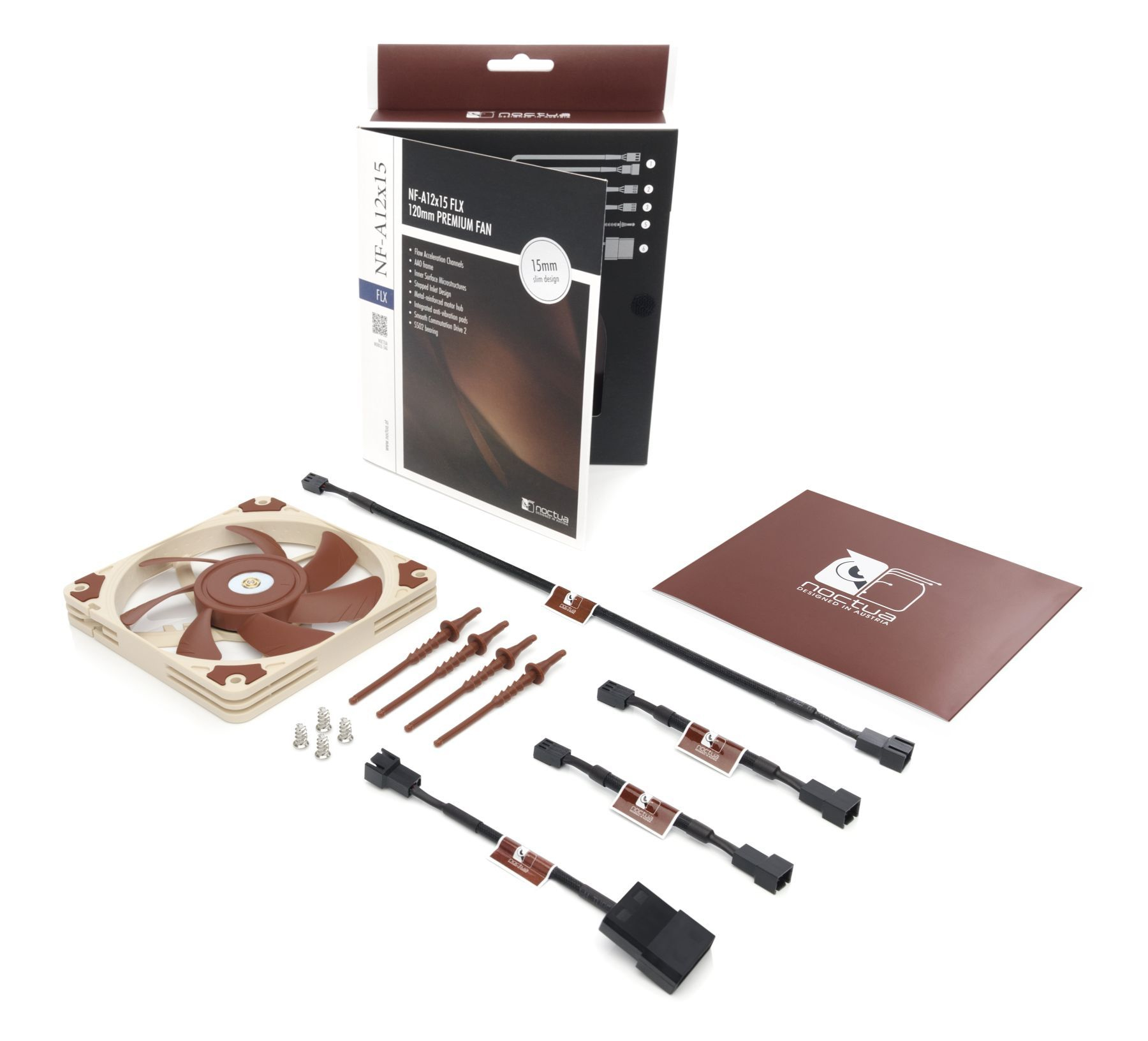 Noctua NF-A12x15 FLX - Gehäuselüfter - 120 mm, Ansicht 4