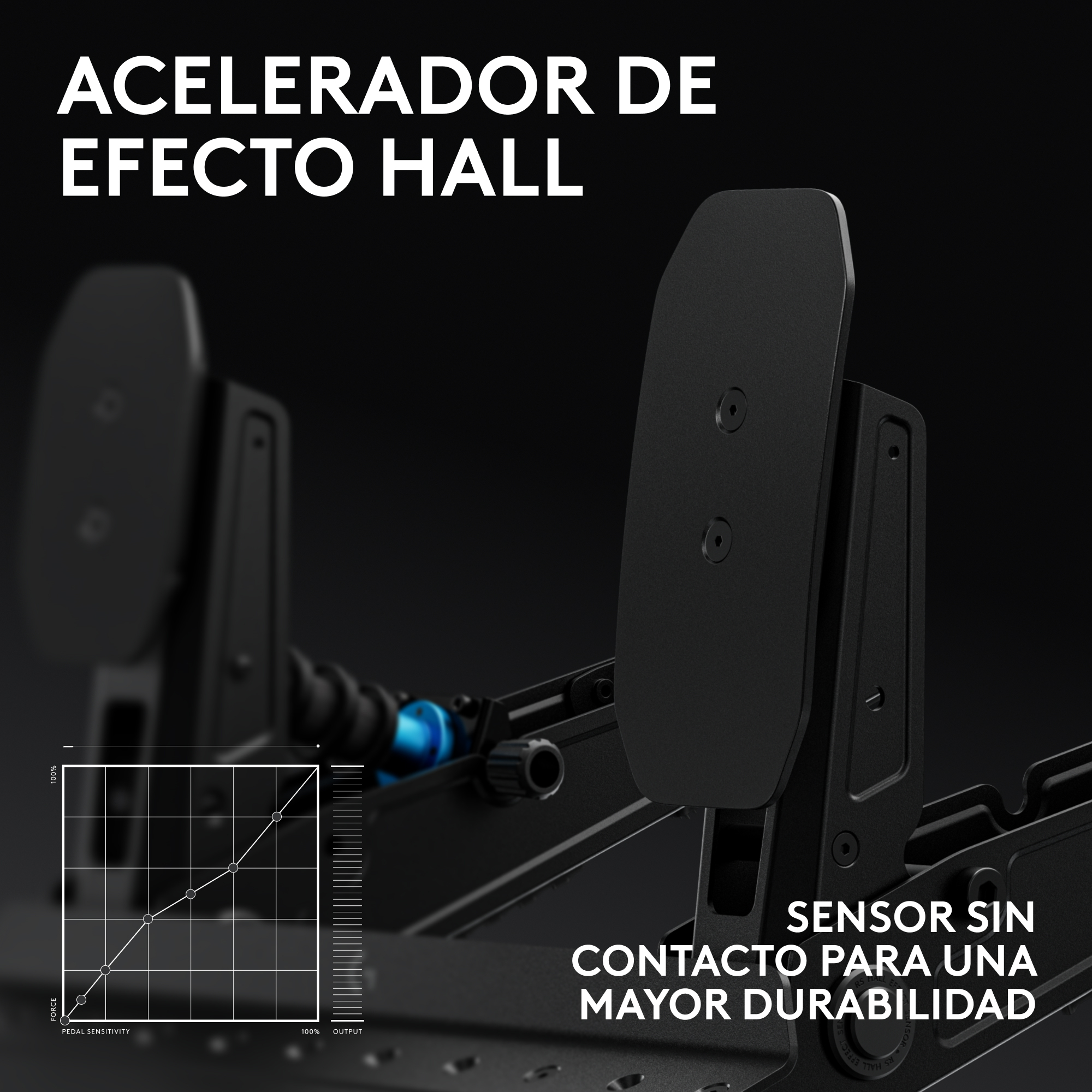 Logitech G RS Pedals - Pedale - Schwarz - für PC, Ansicht 3