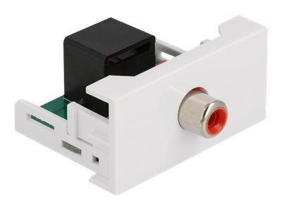 Delock - Easy 45 - Einrastmodul - RCA - 1 Modul - weiß, RAL 9003