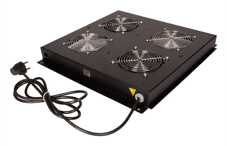 ROLINE Rack - Lüfter Kit - with 2 fans - Dach - Jet Black, RAL 9005 - 48.3 cm (19), Ansicht 2