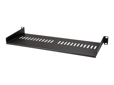 StarTech.com Belüfteter Server Rack Fachboden 1 HE - 175 mm Tief - Stahl - Rack - Regal - Schwarz - 1U - 17.8 cm (7)