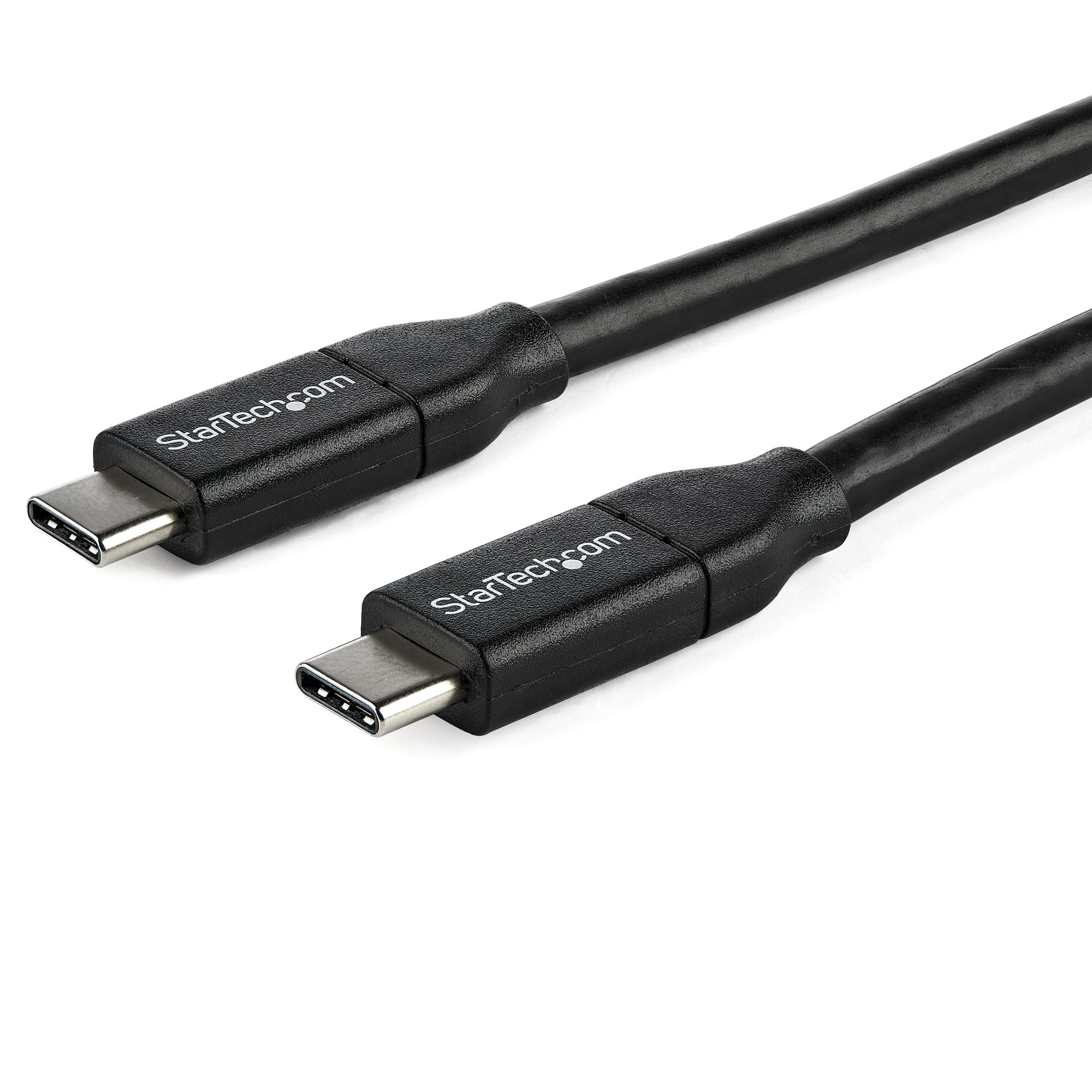 StarTech.com USB-C auf USB-C Kabel mit 5A Power Delivery - St/St - 1m - USB 2.0 - USB-IF zertifiziert, 1 m, USB C, USB C, USB 2.0, 0,48 Gbit/s, Schwarz